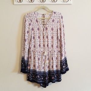 Rewind- Adorable Long Sleeve Romper!